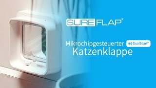 SureFlap DualScan Mikrochip Katzenklappe  Anwendung des Reichweitentesters [upl. by Cannell]