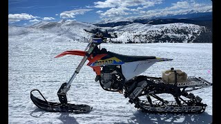 KTM 450 2023 TIMBERSLED VAIL COLORADO [upl. by Arorua]