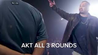 AKT ALL 3 ROUNDS vs PISTOLERO [upl. by Wheaton731]