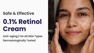 Safe amp Effective 01 Retinol Cream  Antiaging For All Skin Types Dermatologically Tested [upl. by Kalinda]