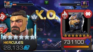 R5 6 Hercules vs Act 83 Cerastes Boss solo Unblockable Specials path MCOC [upl. by Esinrahs81]