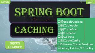 Spring Boot Cache Annotations  Cache Providers  Where to set Caching Policy  Green Learner [upl. by Eillom324]