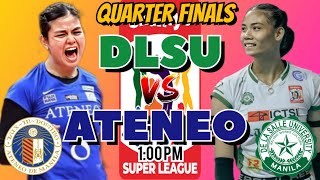 ATENEO Blue Eagles vs LA SALLE Lady Spikers  2024 Shakeys Super League PreSeason LIVE SCORE [upl. by Lelia27]