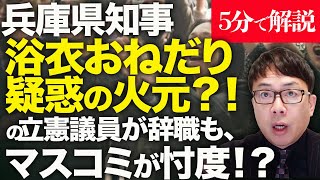 経済評論家上念司が5分で解説！兵庫県知事斎藤元彦、浴衣おねだり疑惑の火元！？の立憲議員が辞職も、マスコミが忖度amp報道しない自由発動！？ゆかた祭りの会長もパワハラ否定。何処までがデマなのかの究明が必要 [upl. by Llebanna]