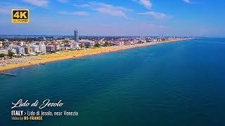 4K  Lido di Jesolo by Drone  Italy [upl. by Ecraep]