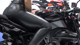 Moto Morini  Corsaro 750 n VTwin Sport Eicma 2023  Hostess Showgirls Fancam  Part 3 Like n Sub [upl. by Yesnik]