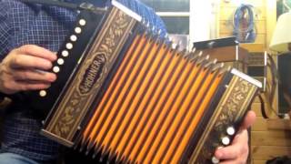 Hohner Pokerwork button accordion in G 199 sold [upl. by Leksehcey]