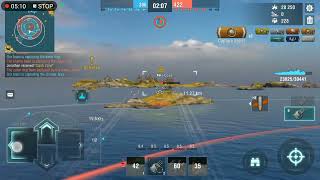 wows blitz premium japanese cruiser ARP ashigara 🇯🇵 gameplay [upl. by Ariaic931]