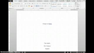 How to Create a Title Page in Word [upl. by Georgeta]