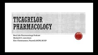 Ticagrelor Pharmacology [upl. by Adlesirk]