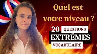 3 TEST de vocabulaire français extrême  Quel est votre niveau [upl. by Newlin358]