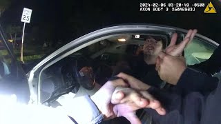 Traffic Stop Escalates Drunk Suspect Resists Exit [upl. by Katzman]