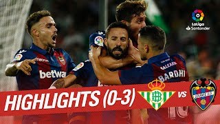 Resumen de Real Betis vs Levante UD 03 [upl. by Nohsar]