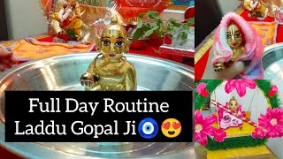 लड्डू गोपल जी की सुबह से रात तक की दिनचर्या 😍🧿 ll Full Day Routine Laddu Gopal Ji 🥰ll Krishna Bhakti [upl. by Nannette]