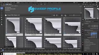 how to create bevel profiles and sweep profiles in blender tutorial [upl. by Buyers]