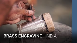 Brass Engraving  India [upl. by Zoi371]