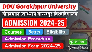 DDU Admission 202425  Available Courses Seats Eligibility Admission Procedure Form [upl. by Bugbee]