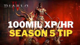 Diablo 4  Season 5 Best XP for leveling [upl. by Nwahsel]