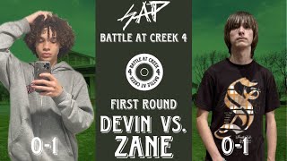 “Battle At Creek 4” First Rounds 1316 Devin Vs Zane [upl. by Adnalohs]