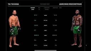 Tai Tuivasa vs Jairzinho Rozenstruik Prediction ufc305 taituivasa jairzinhorozenstruik [upl. by Eniamreg]