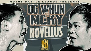 Motus Battle  MCKY vs OG WHUN Surprise Freestyle Battle [upl. by Amye]