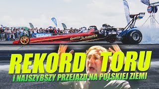 Dragster w akcji  Najszybszy przejazd na Polskiej ziemi i Rekord Toru w Pile [upl. by Ponce]