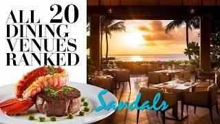 I Rank Every Restaurant in Sandals Royal Barbados [upl. by Dyana]