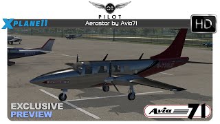 XPlane Avia71 Aerostar 601P for XPlane 11  Exclusive Preview [upl. by Siulegroj351]