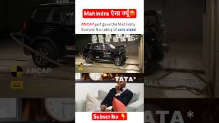 Mahindra scorpio N ZERO Crash Test Rating in ANCAP scorpion ancap crashtest [upl. by Eart]