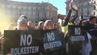 No Bolkestein ambulanti in piazza a Roma con Gasparri e Alemanno [upl. by Dnumsed]