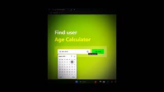 Age calculator college students song programming htmlcssjavascript coder subscribe [upl. by Itisahc]