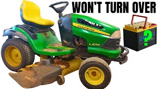 Lawn Tractor Wont Start Just Clicks  Lets Break It Down [upl. by Cohdwell]