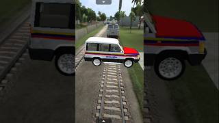 🚄 Train 🆚 police bolero 🚙 indian 🇮🇳 gaming shortvideo gaming bolero police politics political [upl. by Nimocks]