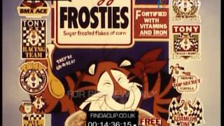 GH001 Kelloggs Frosties Free BMX Stickers Tony The Tiger 1984 [upl. by Hitchcock]