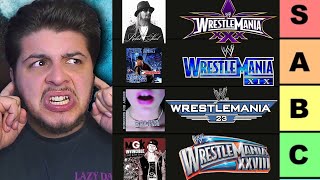 Ranking EVERY Wrestlemania Theme And MORE WWE Tier List [upl. by Naujal]