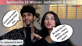 Jashwanth amp Akriti fun chat splitsvilla journey their bond friendship and winning [upl. by Dolhenty]