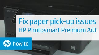 Fixing Paper PickUp Issues  HP Photosmart Premium AllinOne Printer C309g  HP [upl. by Ecaroh]