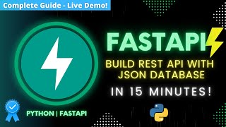 FastAPI Tutorial for Beginners ⚡️ Build REST API with Json Database Python Project [upl. by Hayne]