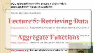 Oracle Aggregate Functions  Summary Functions [upl. by Annaerdna]