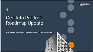 Landmark Geodata Product Roadmap [upl. by Annasus911]