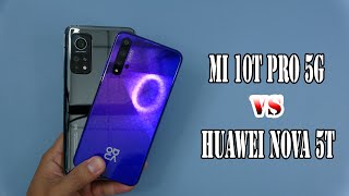 Xiaomi MI 10T Pro 5G vs Huawei nova 5T  Snapdragon 865 vs Kirin 980 [upl. by Barron92]