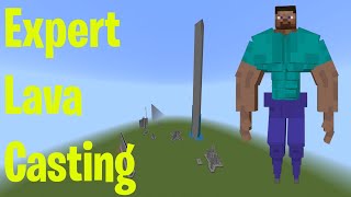 Lava Casting Tutorial  Basics amp Advanced  in MINECRAFT [upl. by Evyn]