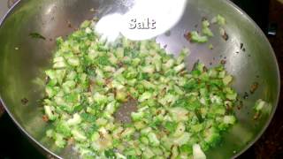 Pavakkai poriyal recipe in tamilpavakkai fry tamilபாவக்காய் பொறியல் [upl. by Clemence]