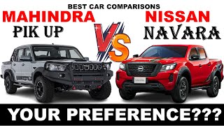 ALL NEW Mahindra PIKUP Vs ALL NEW Nissan NAVARA  Which One Do You Prefer [upl. by Robinia]