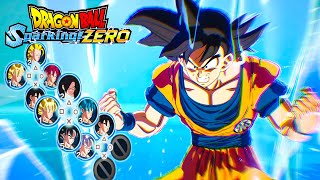 DRAGON BALL Sparking ZERO  All Goku Transformations In One Mod [upl. by Bradeord]