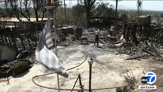 San Bernardino brush fire was quothumancausedquot officials say [upl. by Nahtnahoj]