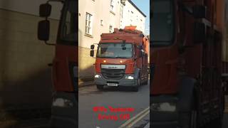 2018 Biffa Toploader Bin Lorry Driving Off In Swindon bintruck garbagetruck [upl. by Analed]