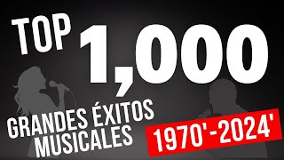 TOP 1000 mejores canciones de todos los tiempos 1970s  2024 éxitos mundiales [upl. by Turrell831]