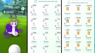 Get lots of Shiny Shadow Dragonite Pokémon Go  How to get Shadow Shiny Dragonite Dratini [upl. by Daberath]