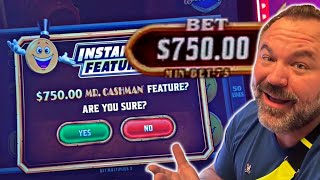 75000 Mr Cashman Feature Casino Buy a bonus Slot Play [upl. by Massimiliano]